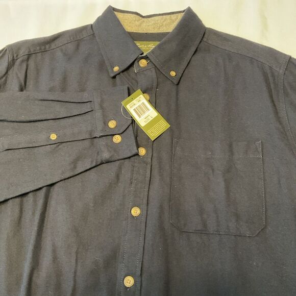 Eddie Bauer Other - Eddie Bauer Men's Long Sleeve Button Down Shirt Indigo Navy Size L  SU7160‎
